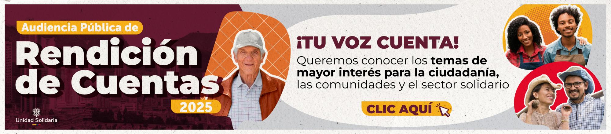 La Unidad Solidaria invita a la ciudadanía a participar en la encuesta previa a la Audiencia Pública de Rendición de Cuentas 2025