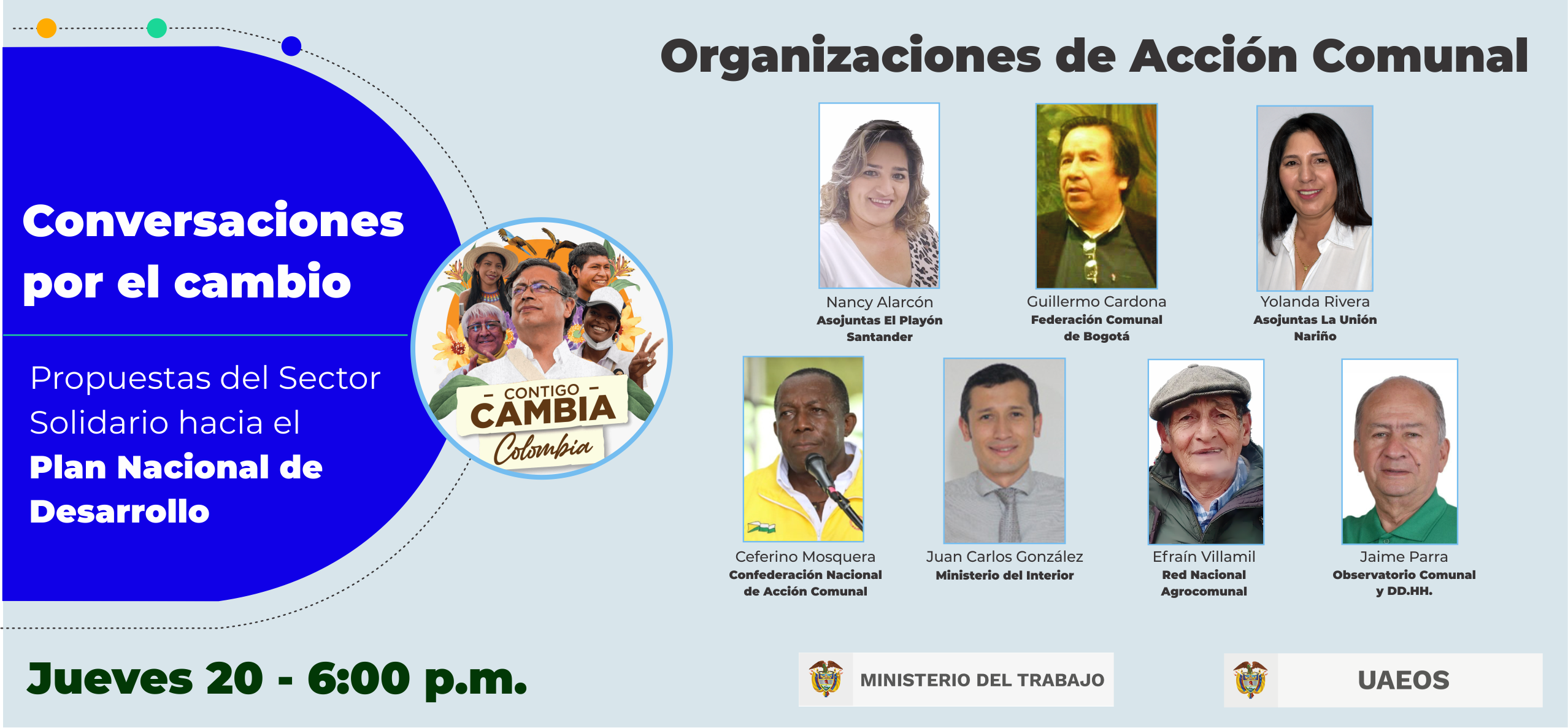Conversaciones por el cambio, organizaciones de acción comunal