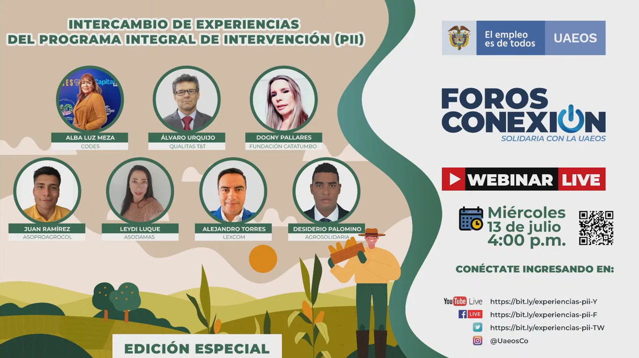 Foro intercambio de experiencias del Programa Integral de Intervención (PII)