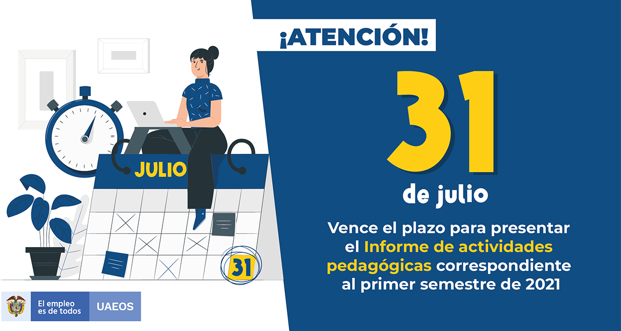 El 31 de julio vence el plazo para informar las actividades pedagógicas El 31 de julio vence el plazo para informar las actividades pedagógicas