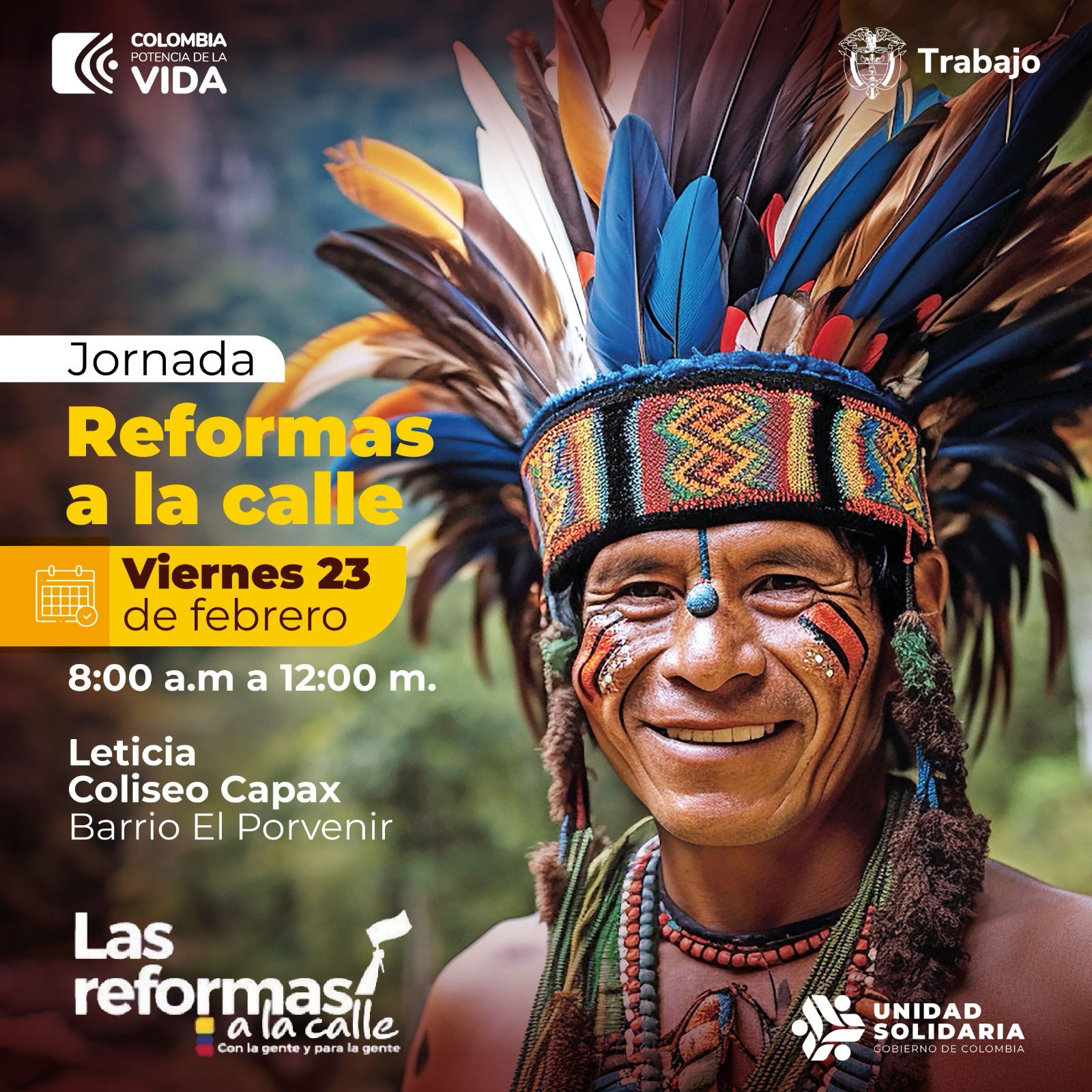 Unidad Solidaria apoyará la jornada de Reformas a la Calle en Leticia, Amazonas Unidad Solidaria apoyará la jornada de Reformas a la Calle en Leticia, Amazonas