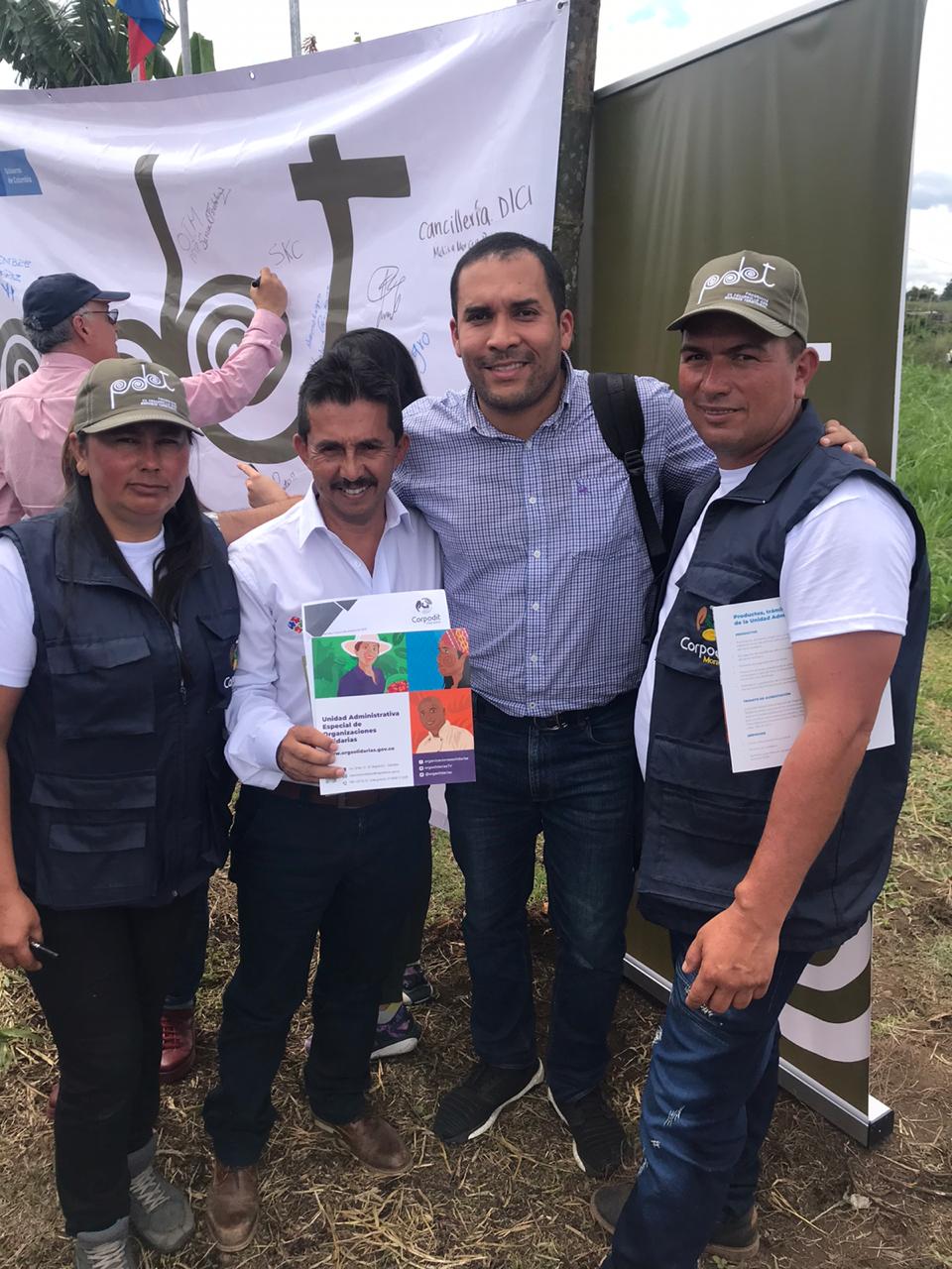 UAEOS impulsa los Programas de Desarrollo con Enfoque Territorial en el Cauca