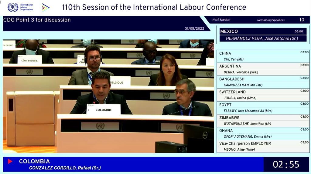 Director de la UAEOS en la Conferencia Internacional del Trabajo Director de la UAEOS en la Conferencia Internacional del Trabajo