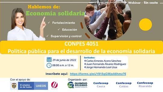 encuentro “Hablemos de Economía Solidaria - Conpes 4051” La UAEOS