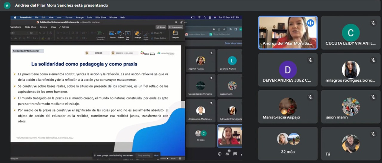 La Alianza del Pacífico realizó conferencias sobre el proyecto “Generaciones que conectan” en medio del voluntariado juvenil La Alianza del Pacífico realizó conferencias sobre el proyecto “Generaciones que conectan” en medio del voluntariado juvenil