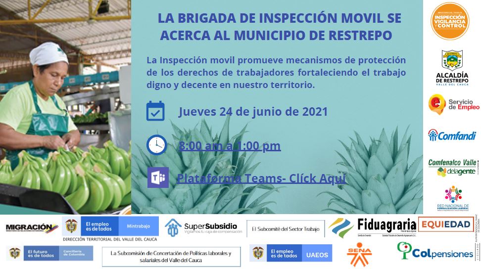 Brigada de Inspección Móvil en Restrepo