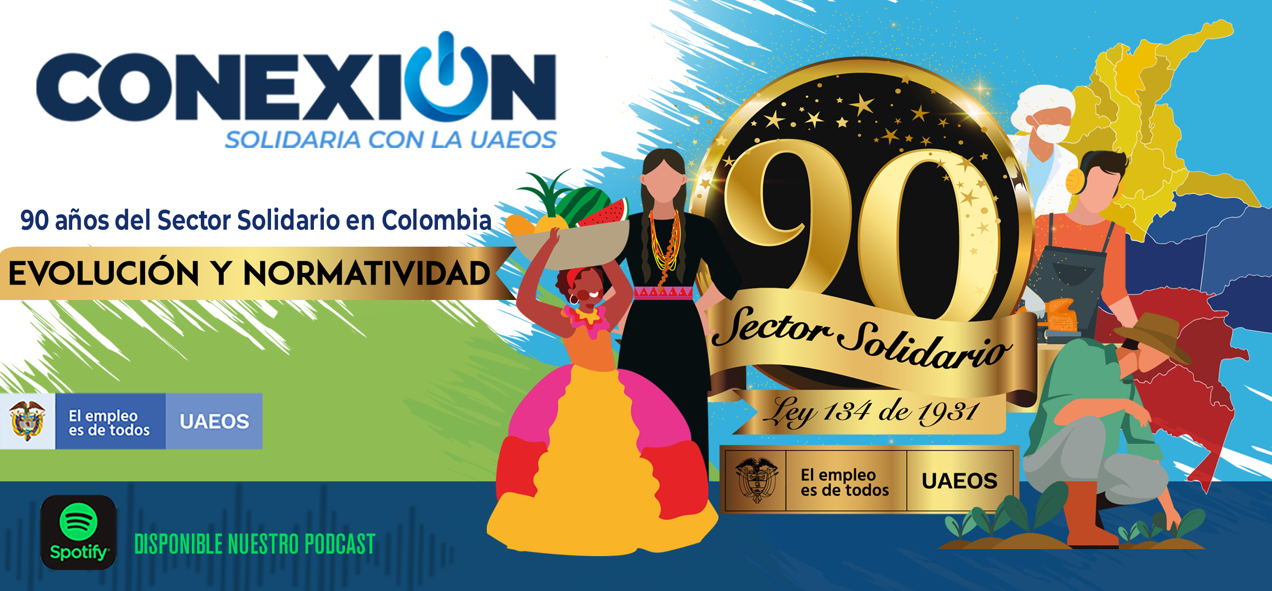 Podcast Conexión Solidaria 90 años del sector solidario Podcast Conexión Solidaria