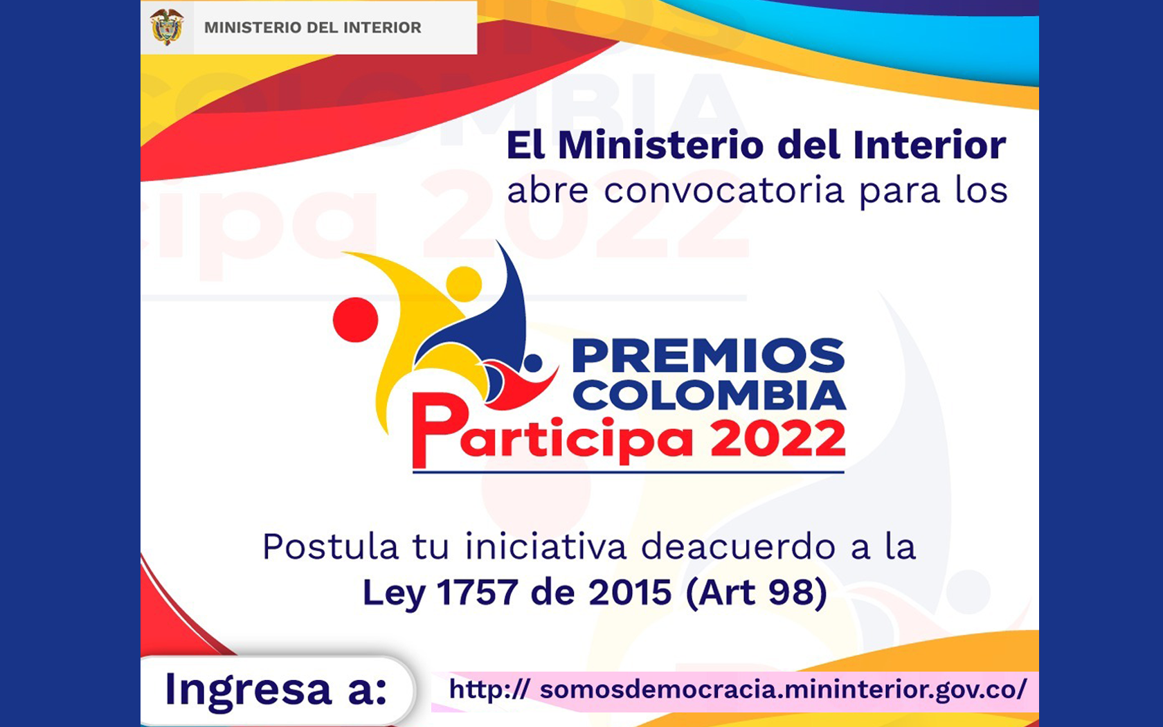 Premios Colombia Participa 2022 Premios Colombia Participa 2022