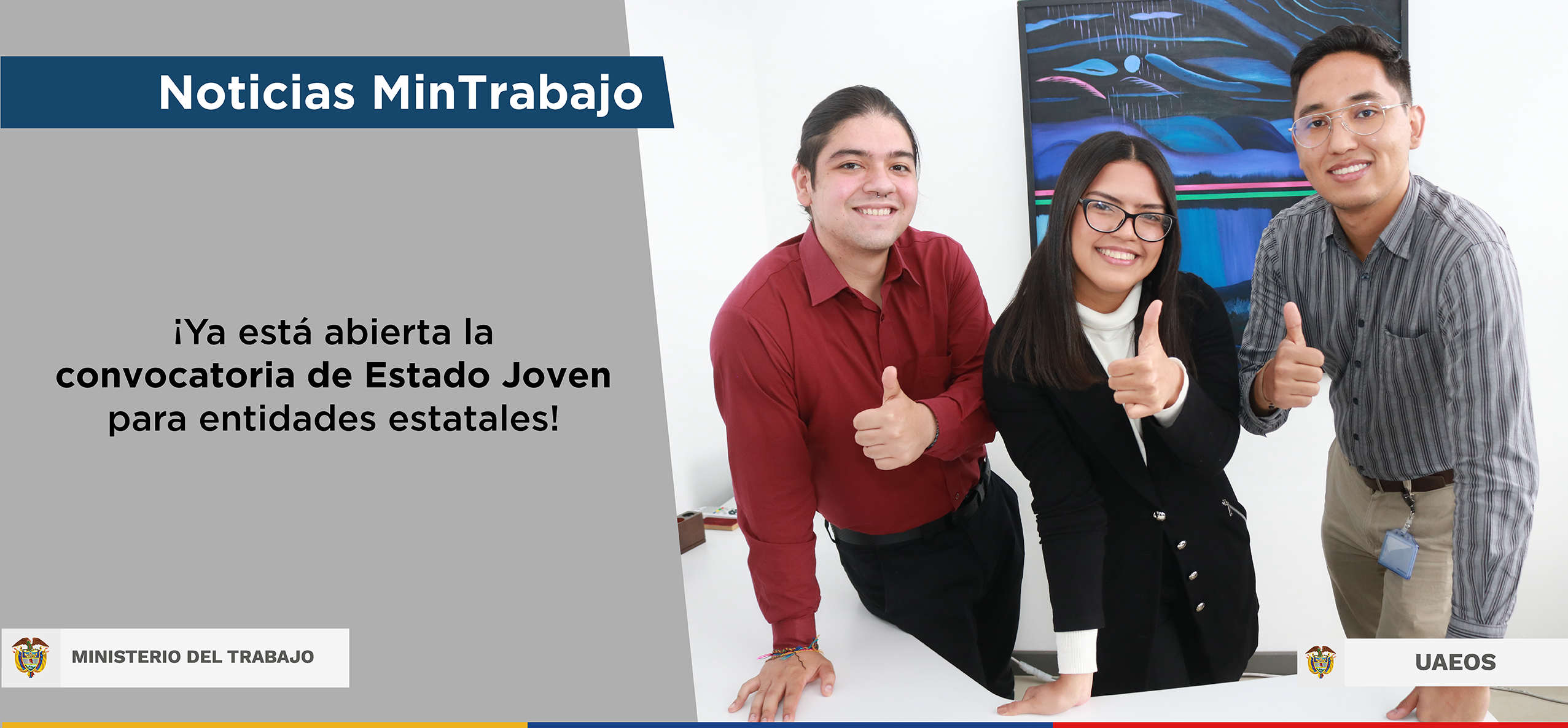 Ya está abierta la convocatoria de Estado Joven para entidades estatales Ya está abierta la convocatoria de Estado Joven para entidades estatales