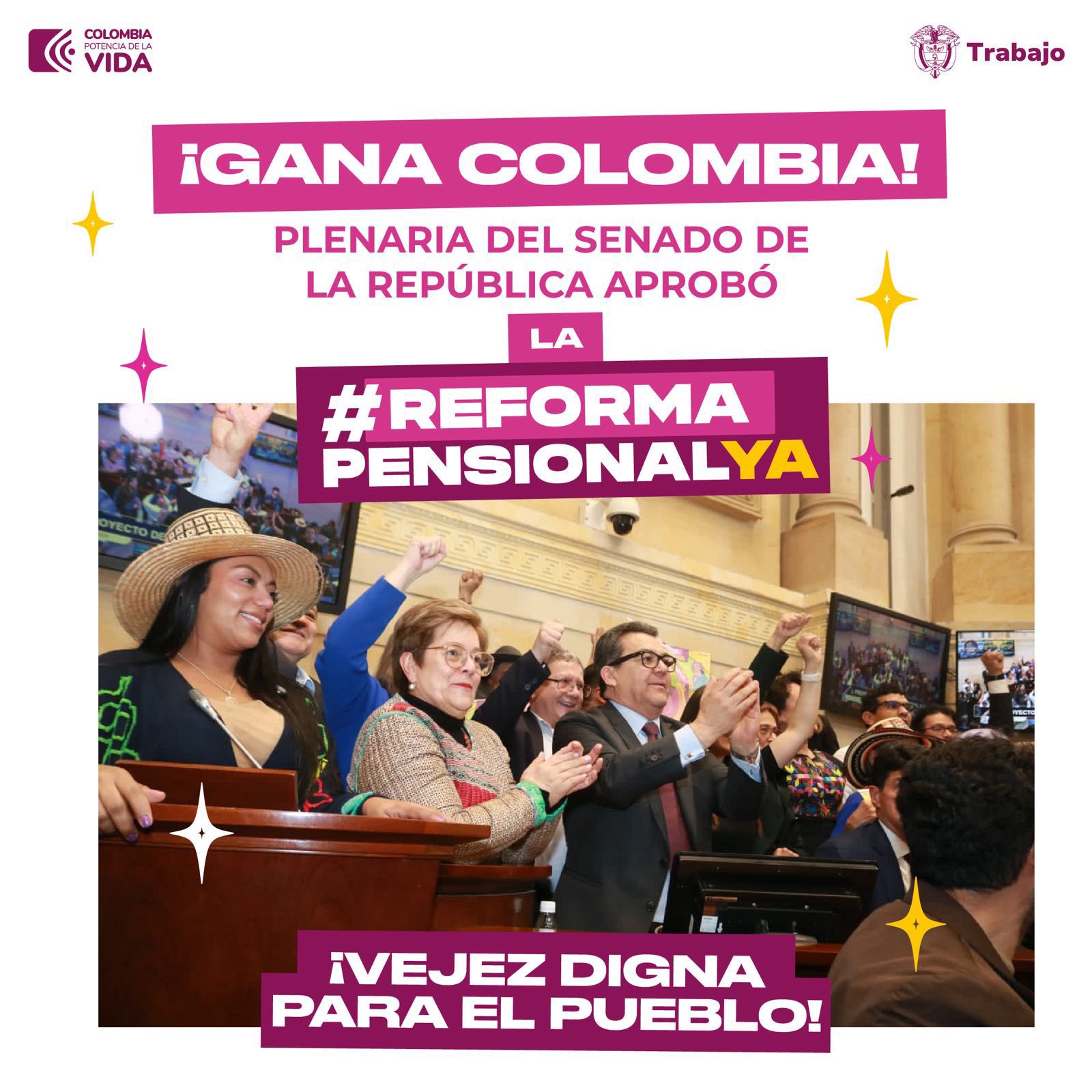 Reforma Pensional aprobada en el Senado Reforma Pensional aprobada en el Senado