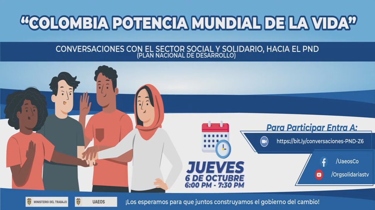 Conversaciones con el sector social y solidario hacia el PND "Colombia Potencial Mundial de la Vida"