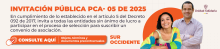 INVITACIÓN PÚBLICA PCA - 05 DE 2025