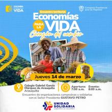 Presidente Petro estará en el primer Encuentro Territorial Economías para la Vida en Arauquita
