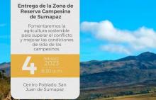 Tras 20 años de lucha, la Región del Sumapaz recibirá la Zona de Reserva Campesina