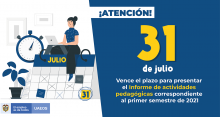 El 31 de julio vence el plazo para informar las actividades pedagógicas