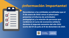Informe de actividades pedagógicas