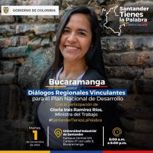 Llegan a Santander los Diálogos Regionales Vinculantes, donde usted tiene la palabra.