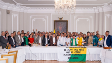 Presidente Petro y voceros de la Confederación Nacional de Acción Comunal acuerdan acciones inmediatas en derechos humanos y convenios solidarios