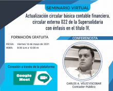 seminario virtual de actualización en Circular Básica Contable financiera